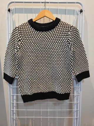 Jersey Zara Negro y Blanco