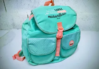 Mochila Mr Wonderful mint y rosa