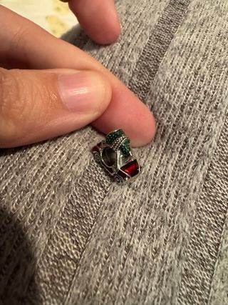 Coche de Navidad esmaltado pandora charm