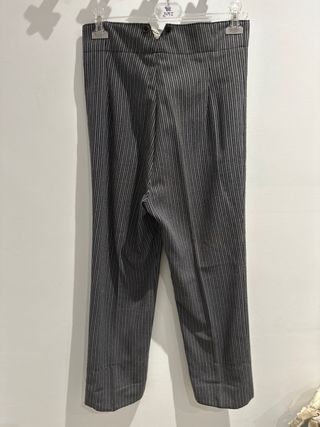 Pantalón traje flamenco rayas gris