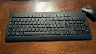 Tastiera e Mouse Wireless Lenovo Nero