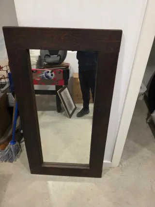 Espejo Vintage Madera y Cristal