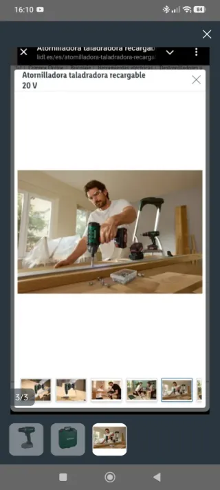 Taladro Parkside PABS 20-LI B3