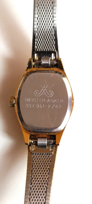 Reloj Meister Anker Vintage Mujer Dorado