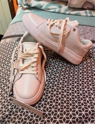 Zapatillas Calvin Klein Beige/Blanco talla 37