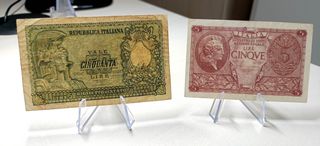 Lotto 5 Banconote Italiane Regno e Repubblica