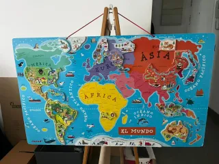 Puzzle Mapa Mundi Magnético Eureka Kids