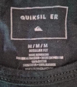 Camiseta Tirantes Quiksilver Negra Talla S