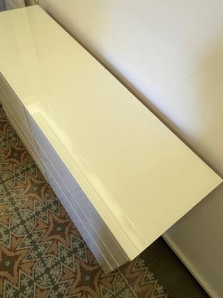 2 Cómodas Malm 80x100cm con tapa de cristal