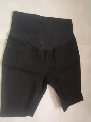 Pack 2 Bermudas Premamá (Denim y Negro)