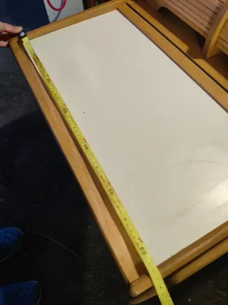 Escritorio infantil madera con cajón