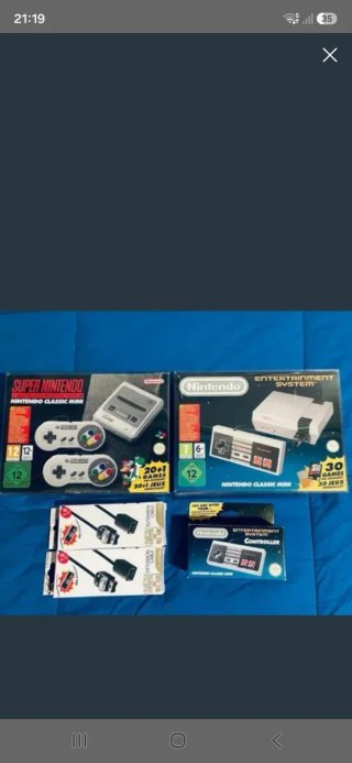 Pack NES e SNES Classic Mini Nuove.