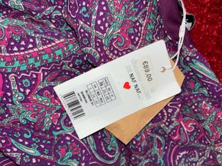 Abito corto Naf Naf a fantasia paisley Nuovo