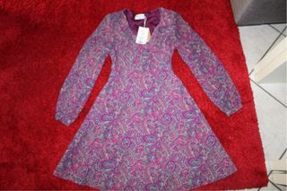 Abito corto Naf Naf a fantasia paisley Nuovo