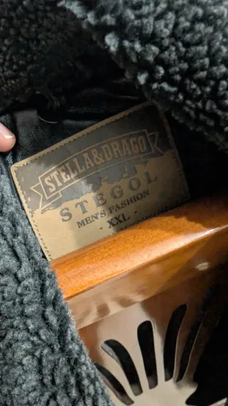 Chaqueta Biker Efecto Cuero Talla XXL