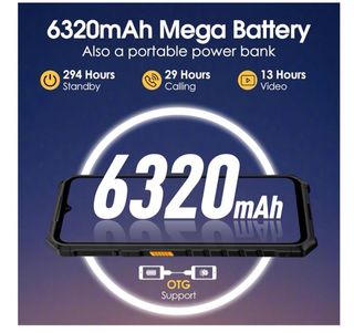 Smartphone Ulefone Armor X13 12GB+64GB Nero