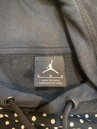 Felpa con cappuccio Jordan blu e rossa