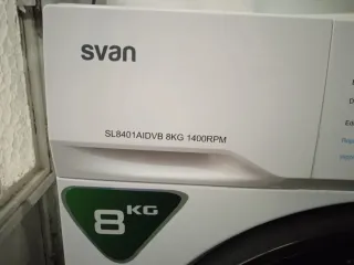 Lavadora Svan 8kg 1400RPM
