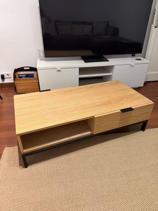 Mesa de centro madera y metal Banak