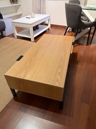 Mesa de centro madera y metal Banak