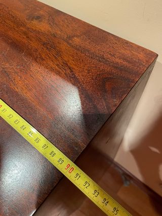 Aparador recibidor madera y cristal