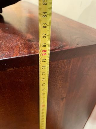 Aparador recibidor madera y cristal