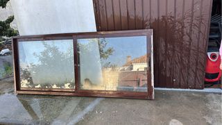 Ventana corredera nogal climalit