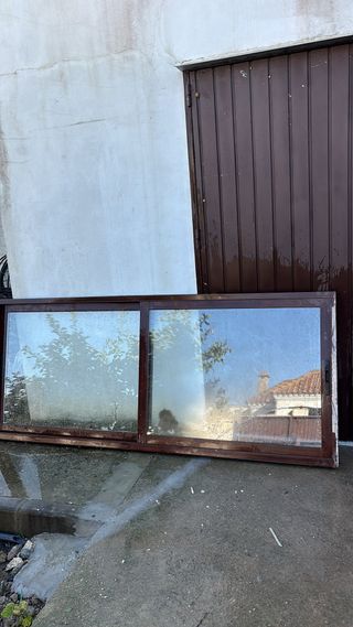 Ventana corredera nogal climalit