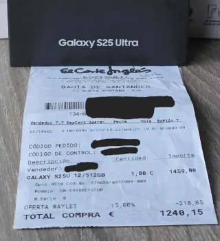 Samsung S25 Ultra 512GB Gris Titanio + Accesorios