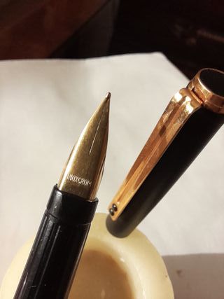 Set di 4 penne stilografiche Stilus, Inoxcrom, Parker, ecc.