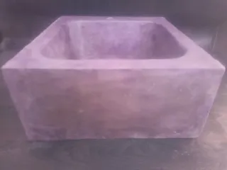 Lavabo rústico cemento 45x51x21cm