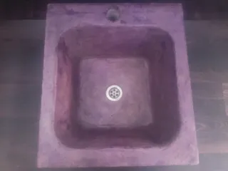 Lavabo rústico cemento 45x51x21cm