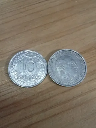 76 Monedas 10 Céntimos 1959