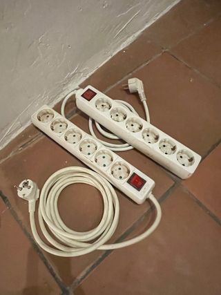 Regleta 6 enchufes con interruptor