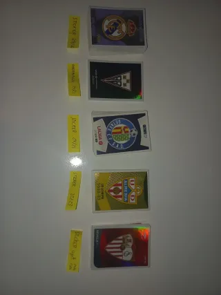 Lote cromos stickers fútbol varias temporadas