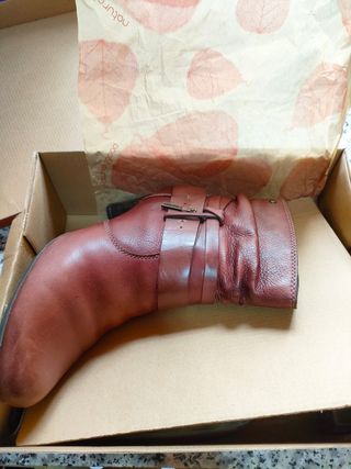 Botines Pikolinos tacón piel rioja talla 41