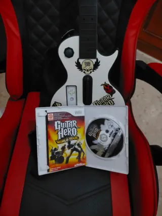 Guitarra Wii Guitar Hero World Tour + Juego
