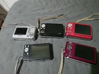 Lote 5 Cámaras Digitales Fujifilm, Lumix, Samsung