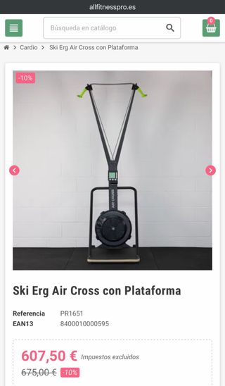 Ski Erg con Plataforma usados 3 unidades a recoger