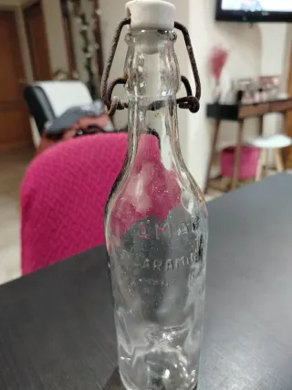Botella antigua Gaseosas Amar P.Caramiñal