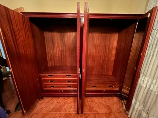 Conjunto dormitorio antiguo madera
