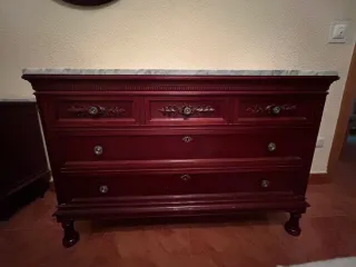 Conjunto dormitorio antiguo madera