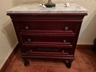 Conjunto dormitorio antiguo madera