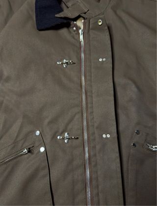 Giacca Boxy con Chiusura Fireman