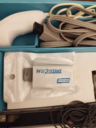 Nintendo Wii + Wii Sports + Wii Fit + HDMI