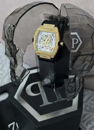 Reloj Philipp Plein Dorado Esqueleto