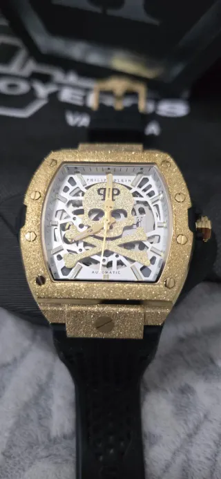 Reloj Philipp Plein Dorado Esqueleto