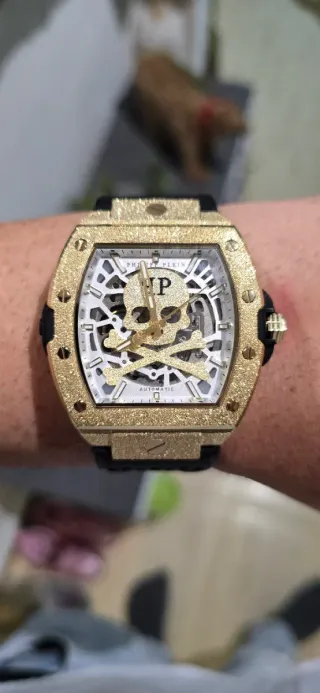 Reloj Philipp Plein Dorado Esqueleto