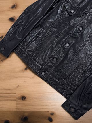 Levi’s Trucker Cazadora de Cuero Búfalo Talla M