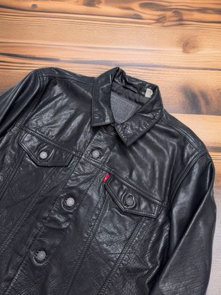 Levi’s Trucker Cazadora de Cuero Búfalo Talla M